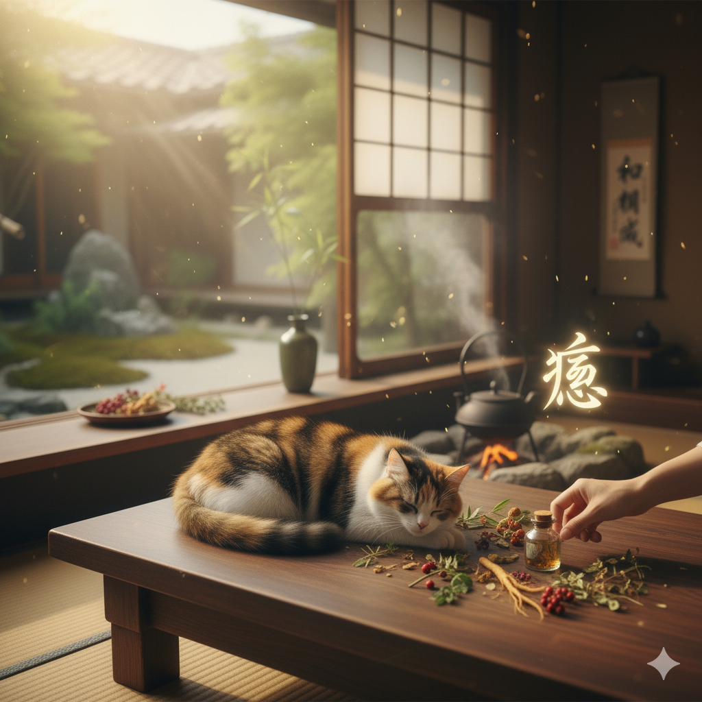 A Japanese Treasure for Your Feline Friend: Bringing Kampo Wisdom Home.