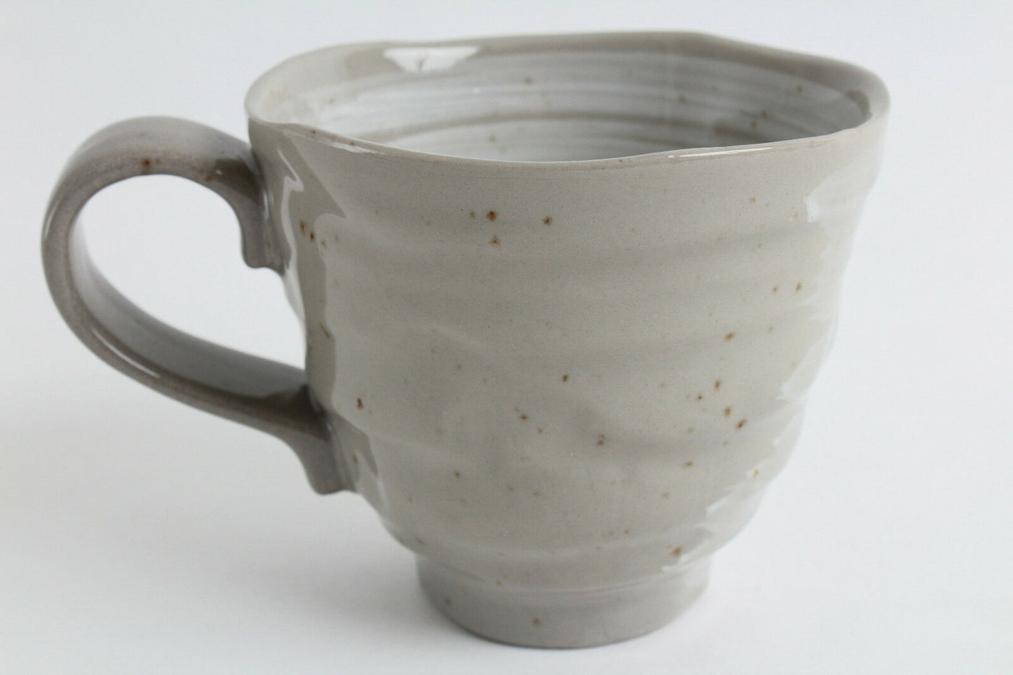Mino ware Japanese Pottery Mug Cup Sleeping Cat Gray Sanaegama made in Japan