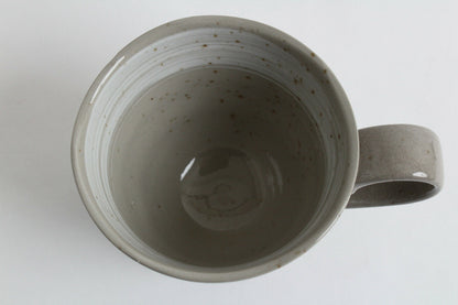 Mino ware Japanese Pottery Mug Cup Sleeping Cat Gray Sanaegama made in Japan