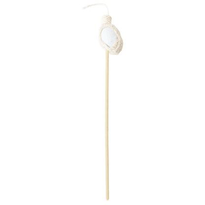 Cat Toothbrush Stick Silkworm Cocoon Head w/ Catnip Dental Care Toy made in Japan