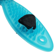 Cat Toothbrush Catnip Toy Rubber Dental Care Fish Shape Blue  made in Japan