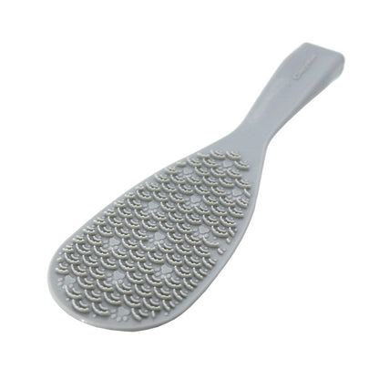 Cat Grooming Brush Gray Rice-Scoop Shape made in Japan