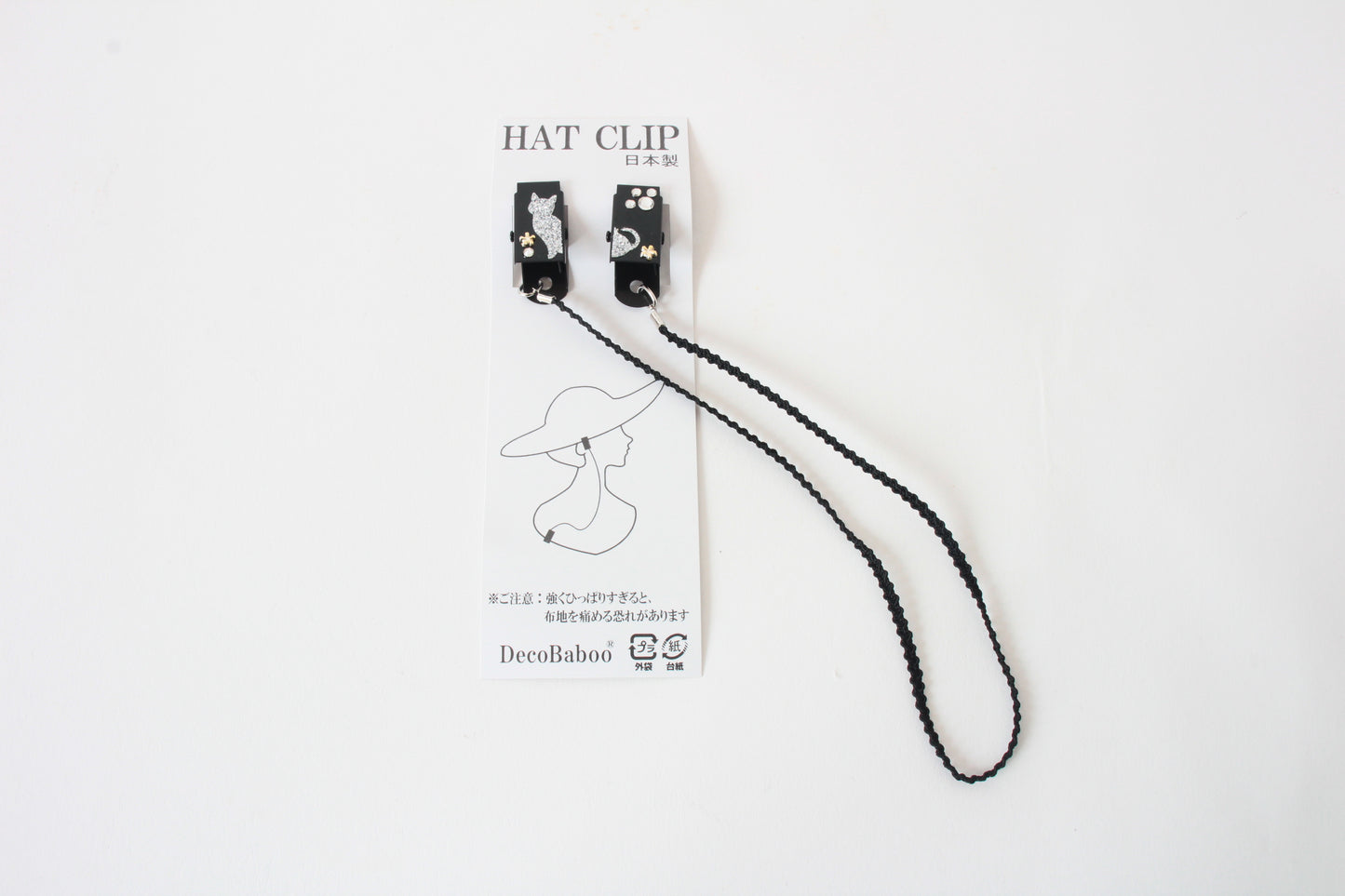 Glitter Cat Hat Clip – Made in Japan