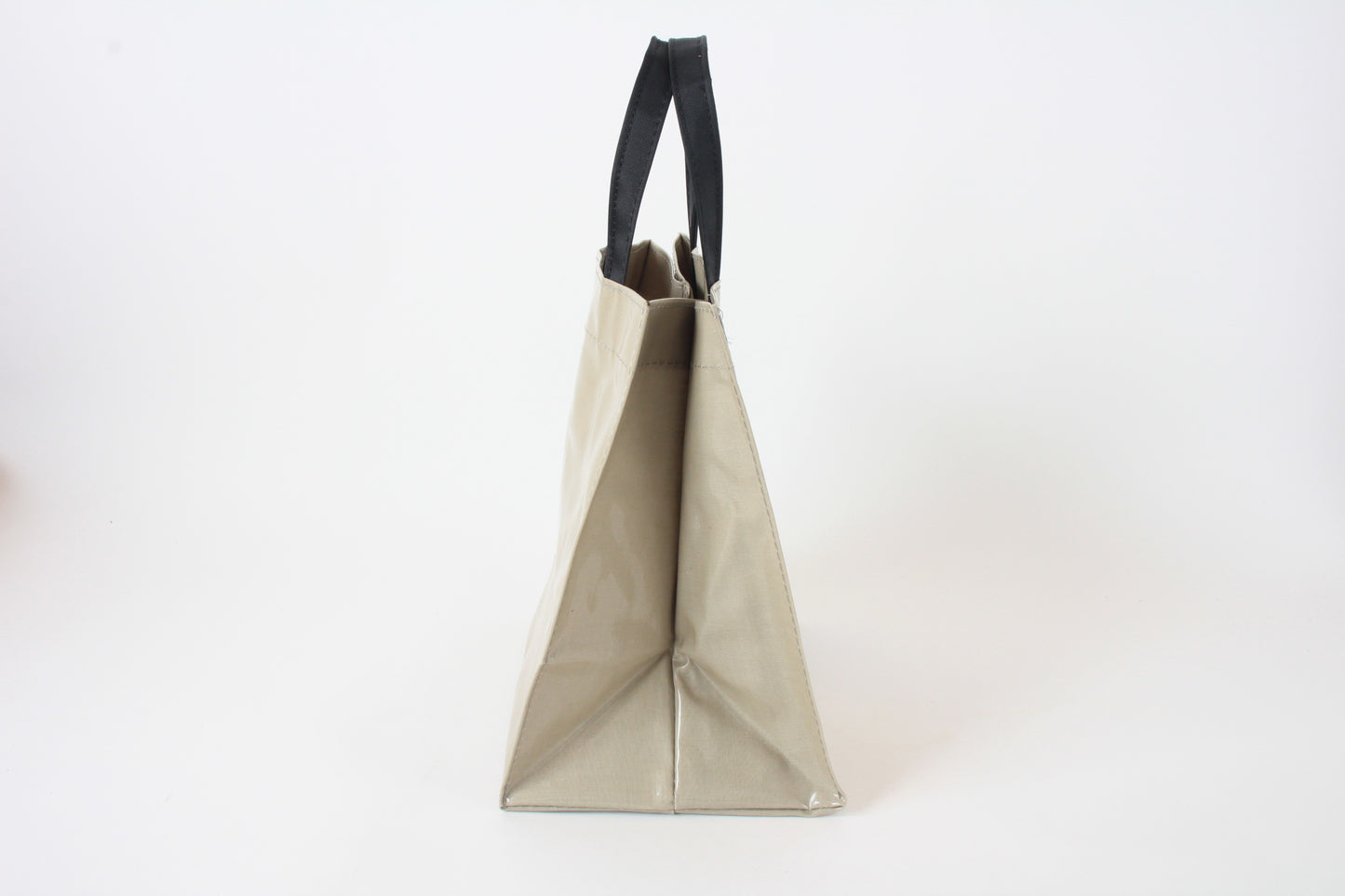 Mini Tote Bag with Big Ribbon Cats Olive Made in Japan