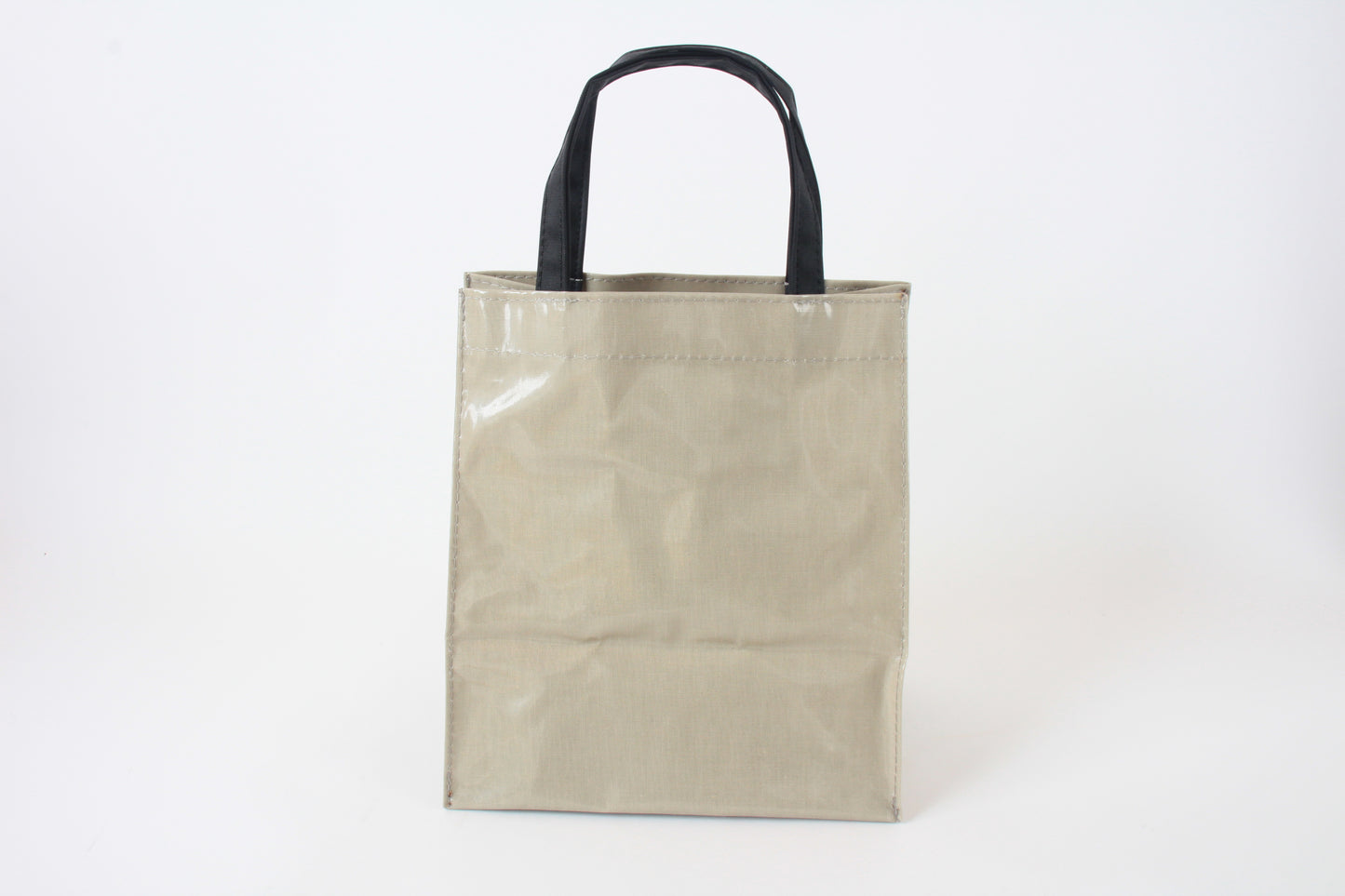 Mini Tote Bag with Big Ribbon Cats Olive Made in Japan