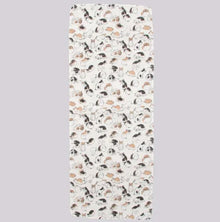 Japanese Tenugui Hand Towel Gauze Edo Cat white made in Japan