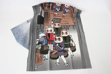 Lucky Cat Japanese Hand Towel Nihonbashi The fifty-three stations of the Tokaido made in Japan