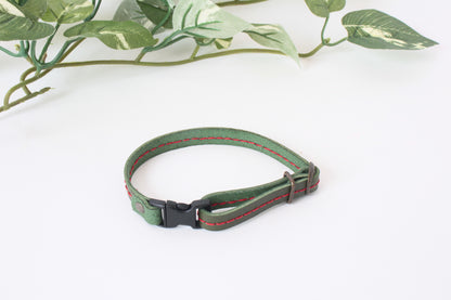Japanese Genuine Leather Cat Collar Adjustable made in Japan