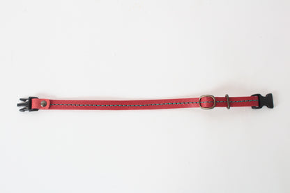 Japanese Genuine Leather Cat Collar Adjustable made in Japan