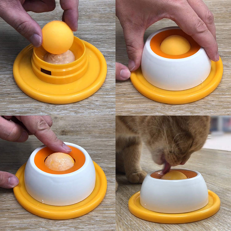 Taste-Ball Licking Feeder “Nyanko PeroPero” made in Japan