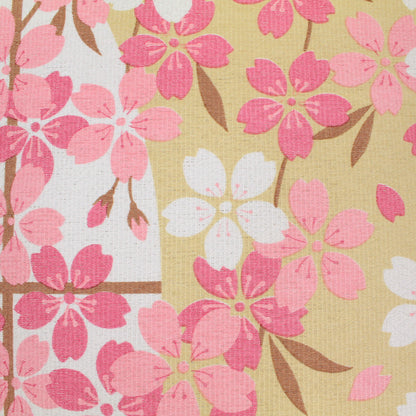 Japanese Noren Curtain – Lucky Cats with Sakura Blossom HANAMI Design