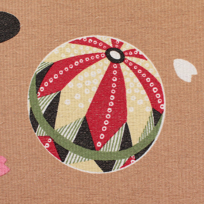 Japanese Noren Curtain – Lucky Cats with Sakura Blossom HANAMI Design
