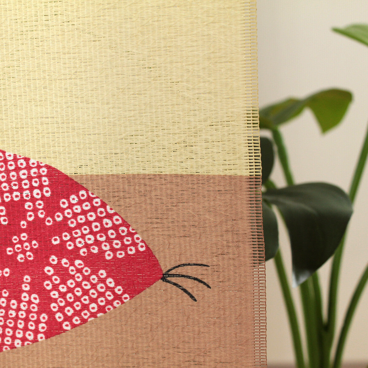 Japanese Noren Curtain – Lucky Cats with Sakura Blossom HANAMI Design