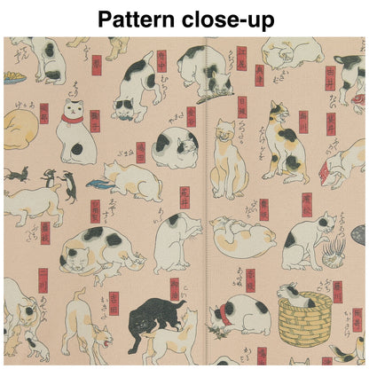 【Long】Japanese Noren Curtain – Ukiyo-e by Utagawa Kuniyoshi “Cats Suggested as the Fifty-three Stations of the Tōkaidō”