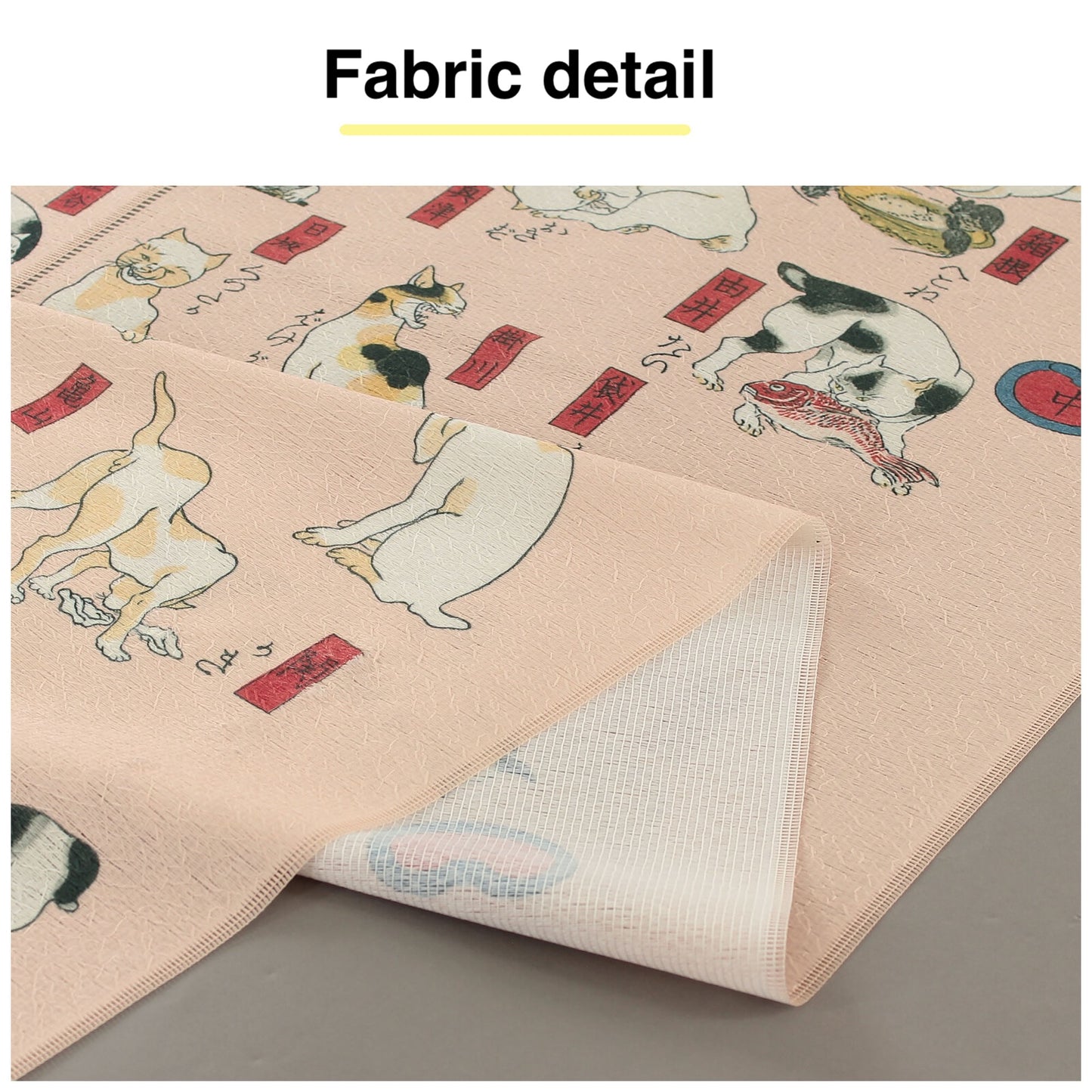 【Long】Japanese Noren Curtain – Ukiyo-e by Utagawa Kuniyoshi “Cats Suggested as the Fifty-three Stations of the Tōkaidō”