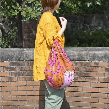 Japanese Cat Print Furoshiki Wrapping Cloth Large – Lien Orange  38.2in