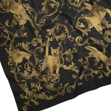 Japanese Cat Print Furoshiki Wrapping Cloth Large – Rondo of Cats Black 38.2in