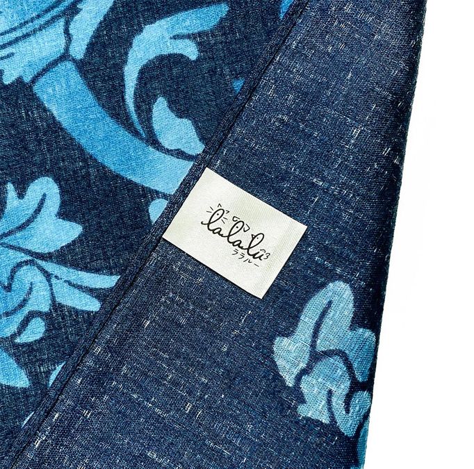 Japanese Cat Print Furoshiki Wrapping Cloth Large – Rondo of Cats Blue 38.2in