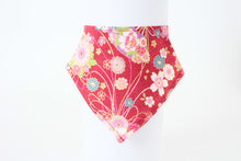 Japanese Cat Bandana – Sakura & Folding Fan Pattern