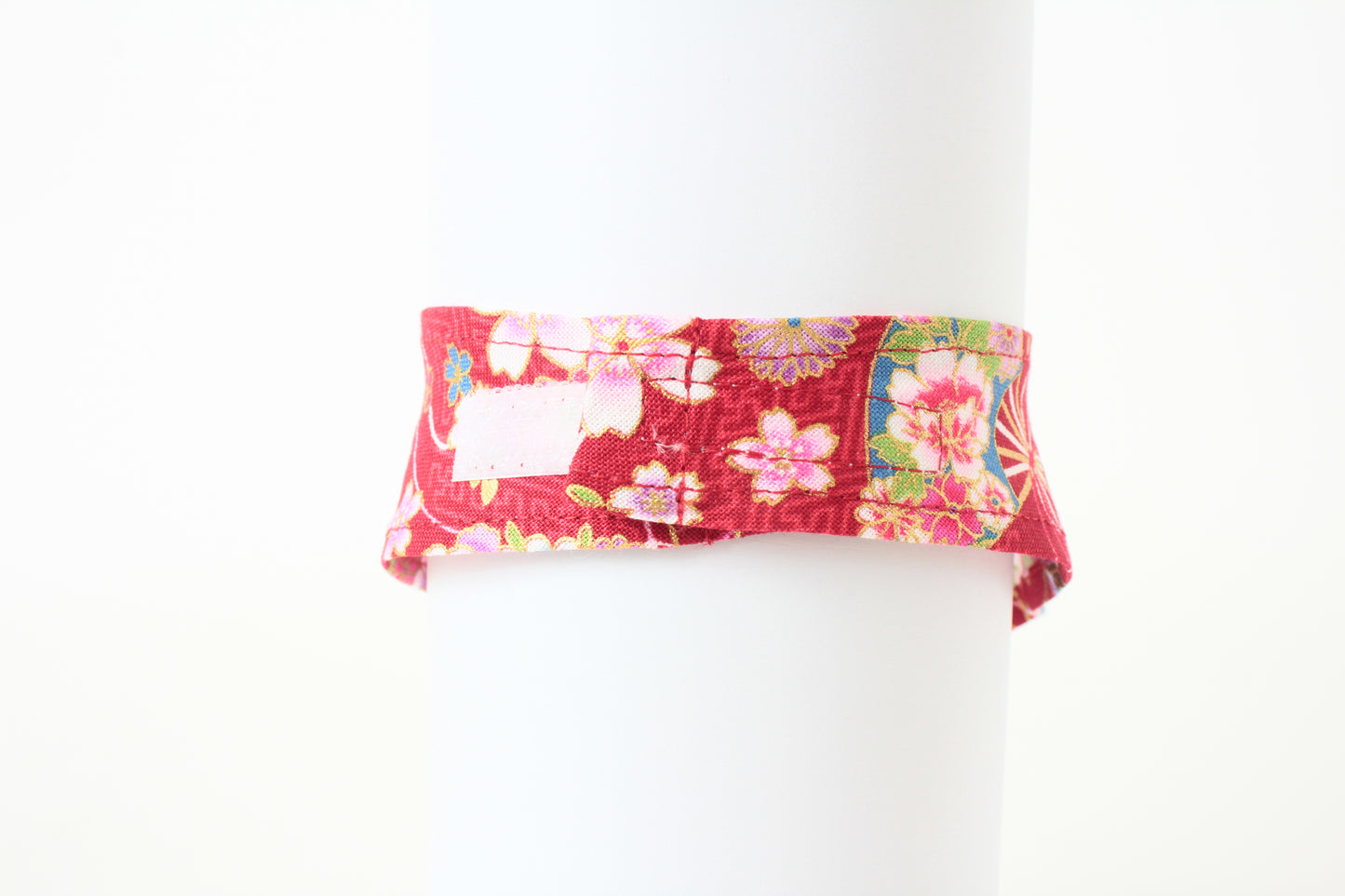 Japanese Cat Bandana – Sakura & Folding Fan Pattern