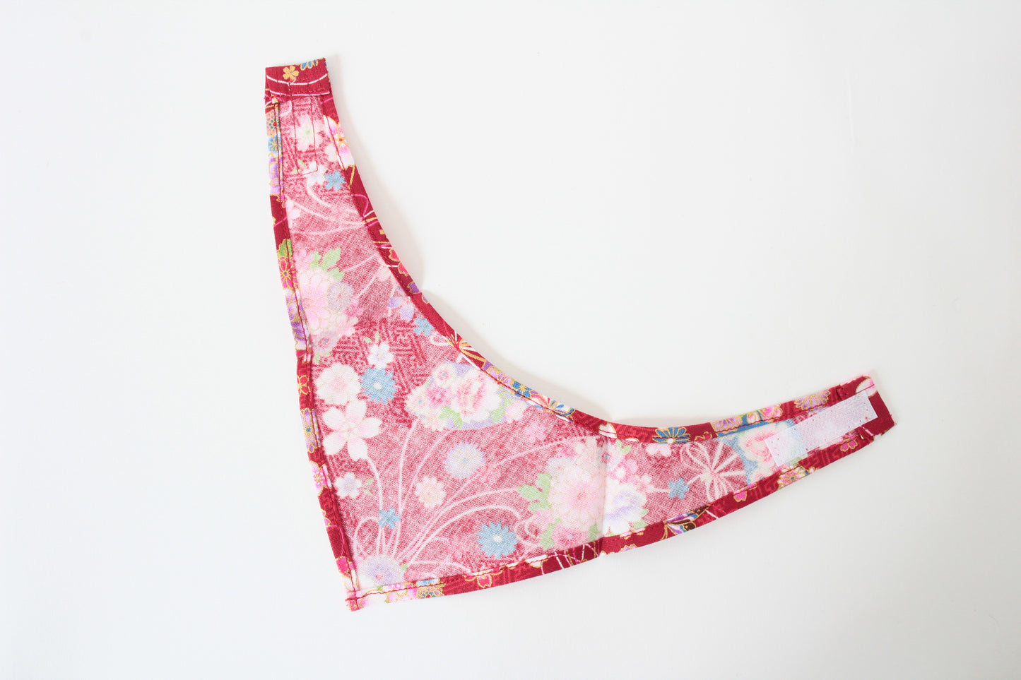 Japanese Cat Bandana – Sakura & Folding Fan Pattern