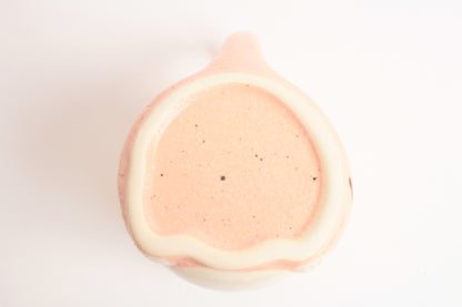 Mino ware Japanese Pottery Mug Cup Manekineko Cat Carnation Pink made in Japan