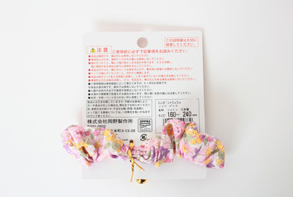 Cat Collar Japanese Elegant ChouChou Flower Pink Pattern w/ a Bell made in Japan