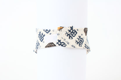 Japanese Cat Bandana – “Neko” Kanji & Cat Faces Pattern