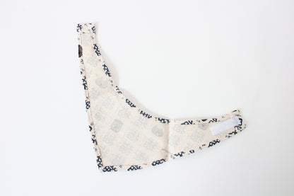 Japanese Cat Bandana – “Neko” Kanji & Cat Faces Pattern
