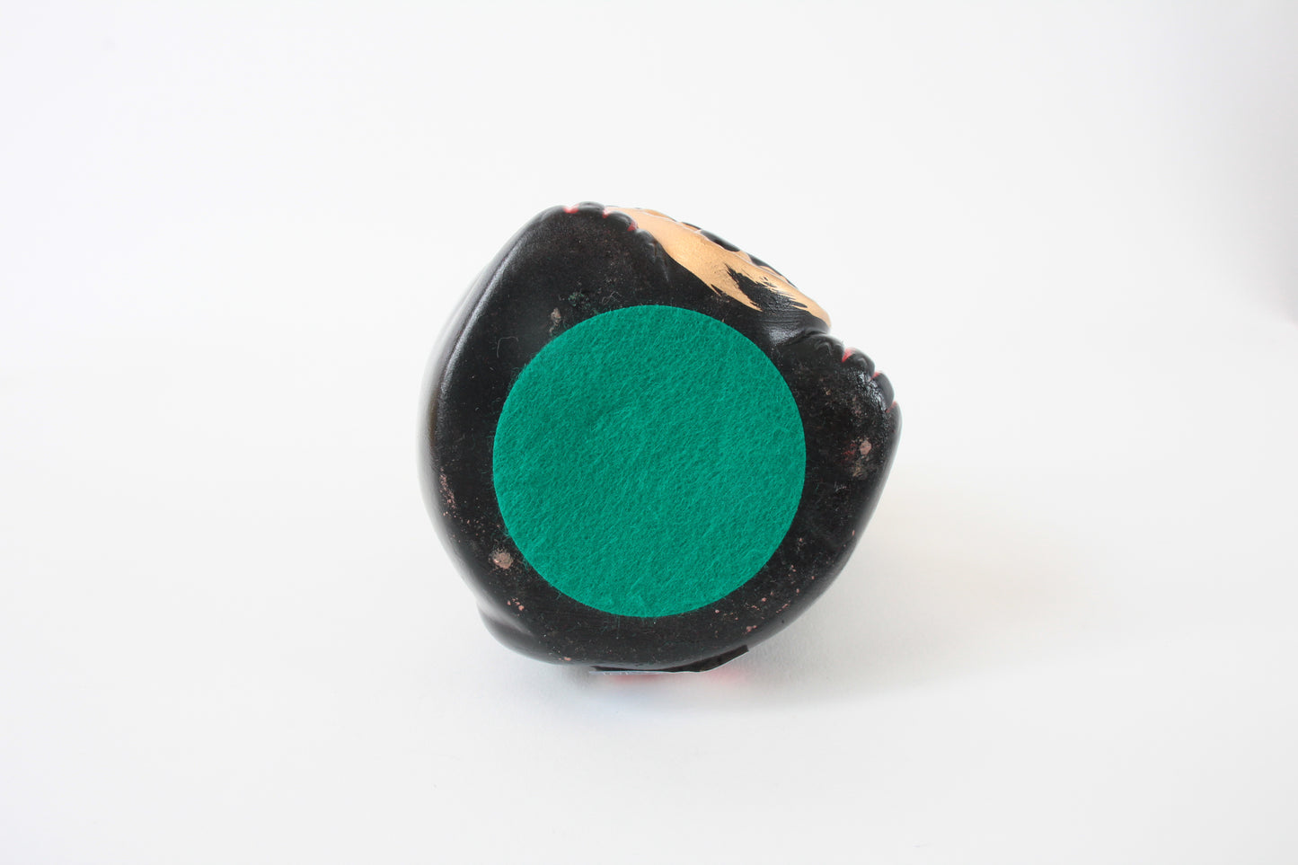 Seto ware Ceramics Manekineko Statue Coin Bank Beckoning Cat Black Cat with Left Paw Raised Long Arm Gold Koban Coin 5.3in made in Japan