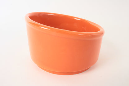 Mino ware Japanese Ceramics Cat Food Bowl Food Vessel Diagonal shape Orange w/Protrusions to Prevent Fast Eating Made in Japan