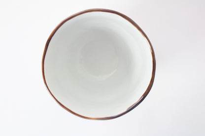 Mino ware Japanese Ceramic Hand-Drawn Yunomi Chawan Tea Cup Thanks Cat & Flowers Made in Japan