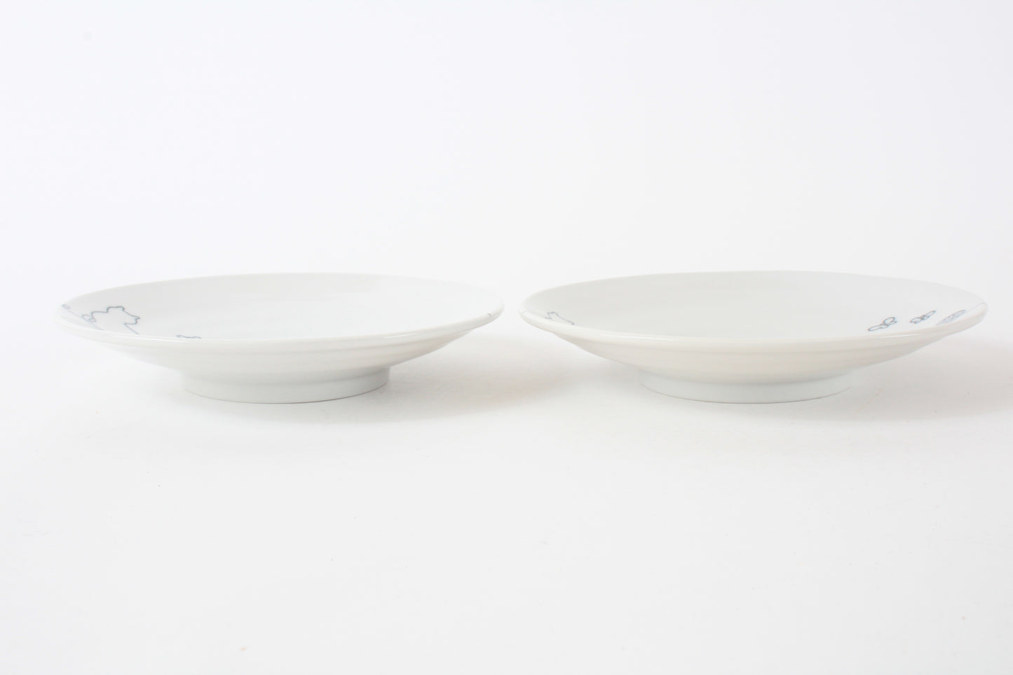 【2pcs set】Mino ware Japanese Ceramics Pair Plate Wire Art Cat Black Set of Two made in japan