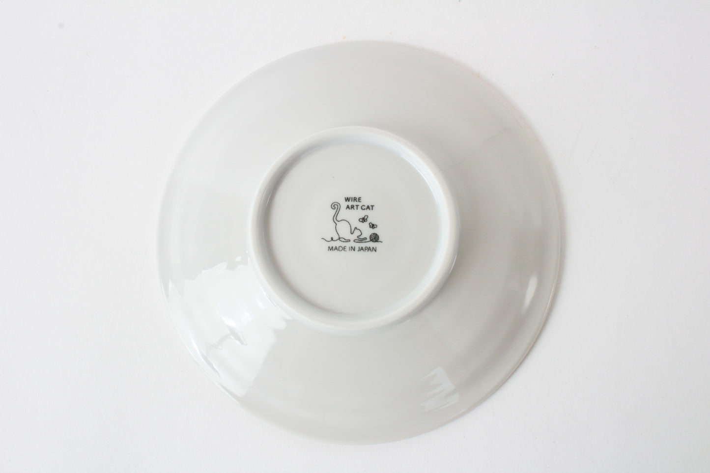 【2pcs set】Mino ware Japanese Ceramics Pair Plate Wire Art Cat Black Set of Two made in japan