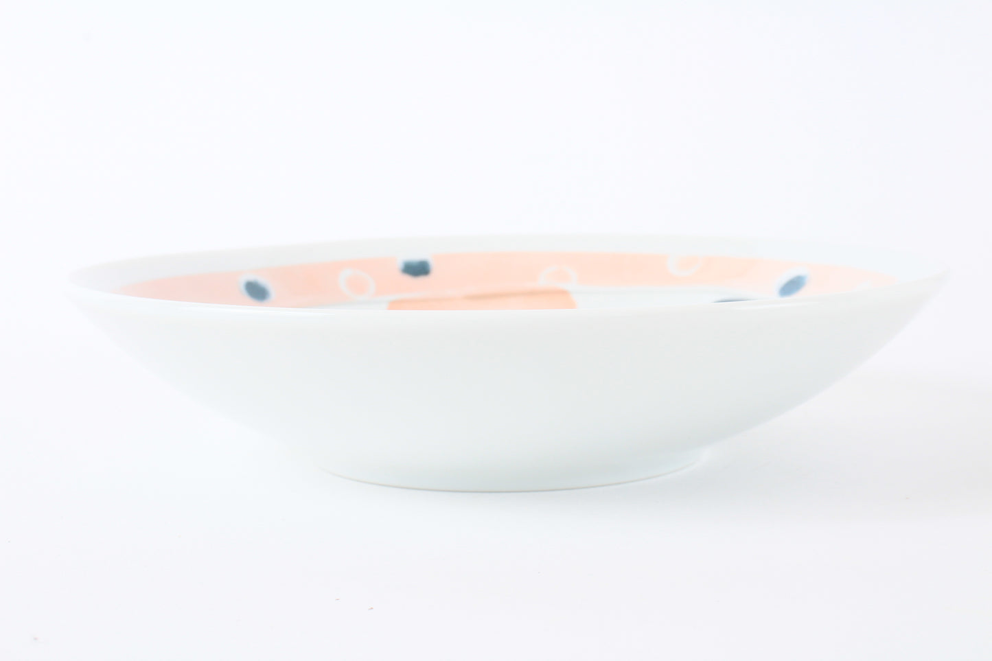 Mino ware Japanese Ceramics Large Round Plate Sleeping Cats Apricot Pink Made in Japan