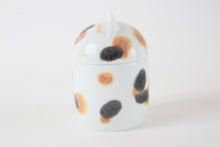 Mino ware Japanese Ceramic Lidded Pot Cat Pit (Large) Calico Cat made in Japan