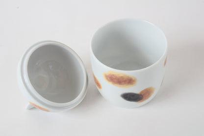 Mino ware Japanese Ceramic Lidded Pot Cat Pit (Large) Calico Cat made in Japan