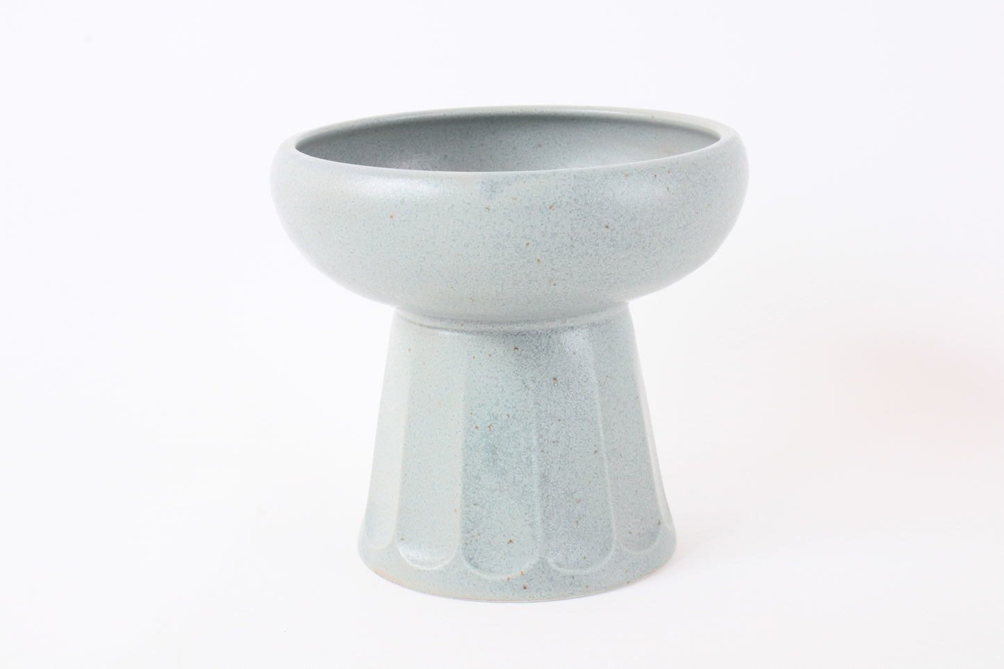 Mino ware Japanese Pottery Cat Food Bowl Food Vessel Slate Gray Made in Japan