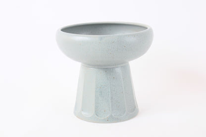 Mino ware Japanese Pottery Cat Food Bowl Food Vessel Slate Gray Made in Japan