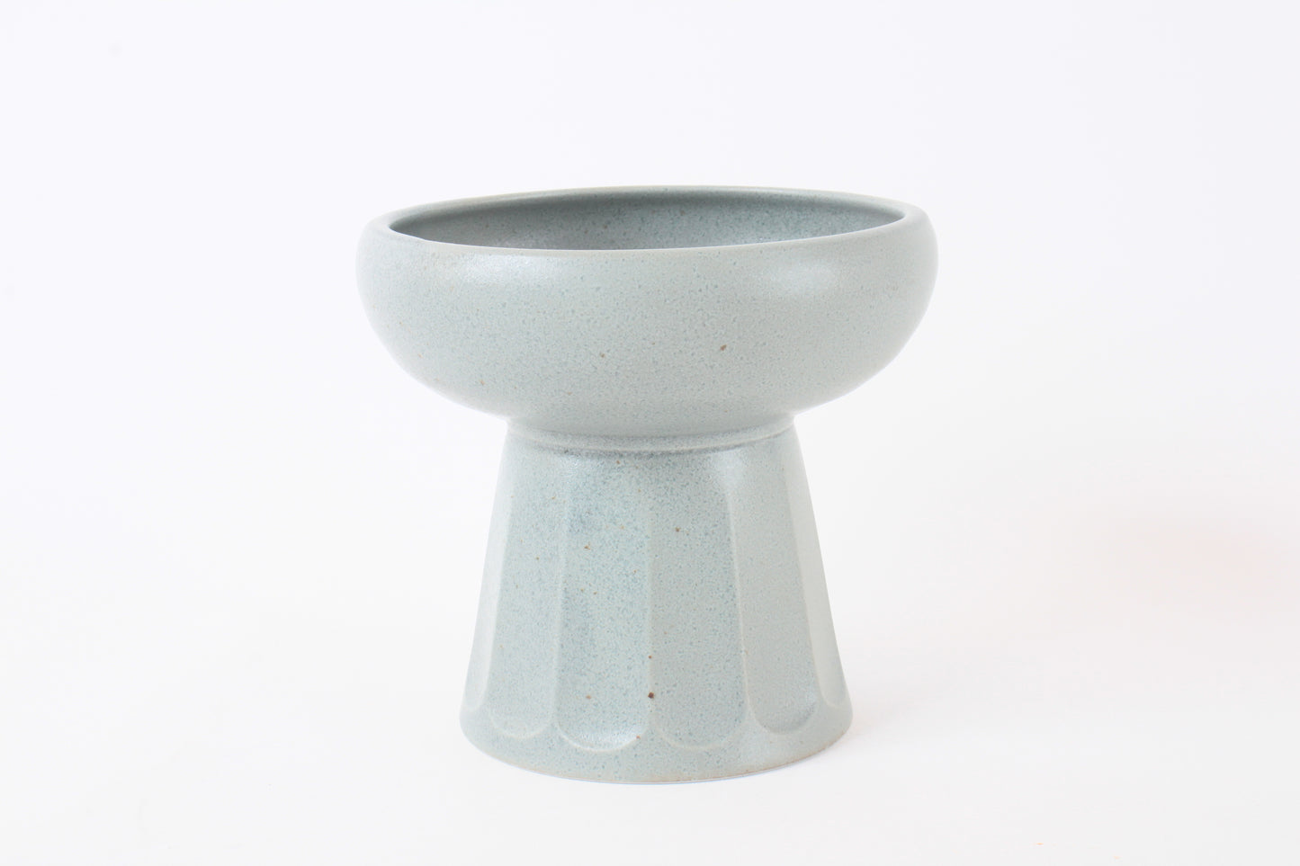 Mino ware Japanese Pottery Cat Food Bowl Food Vessel Slate Gray Made in Japan