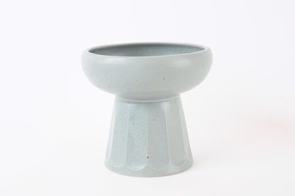 Mino ware Japanese Pottery Cat Food Bowl Food Vessel Slate Gray Made in Japan