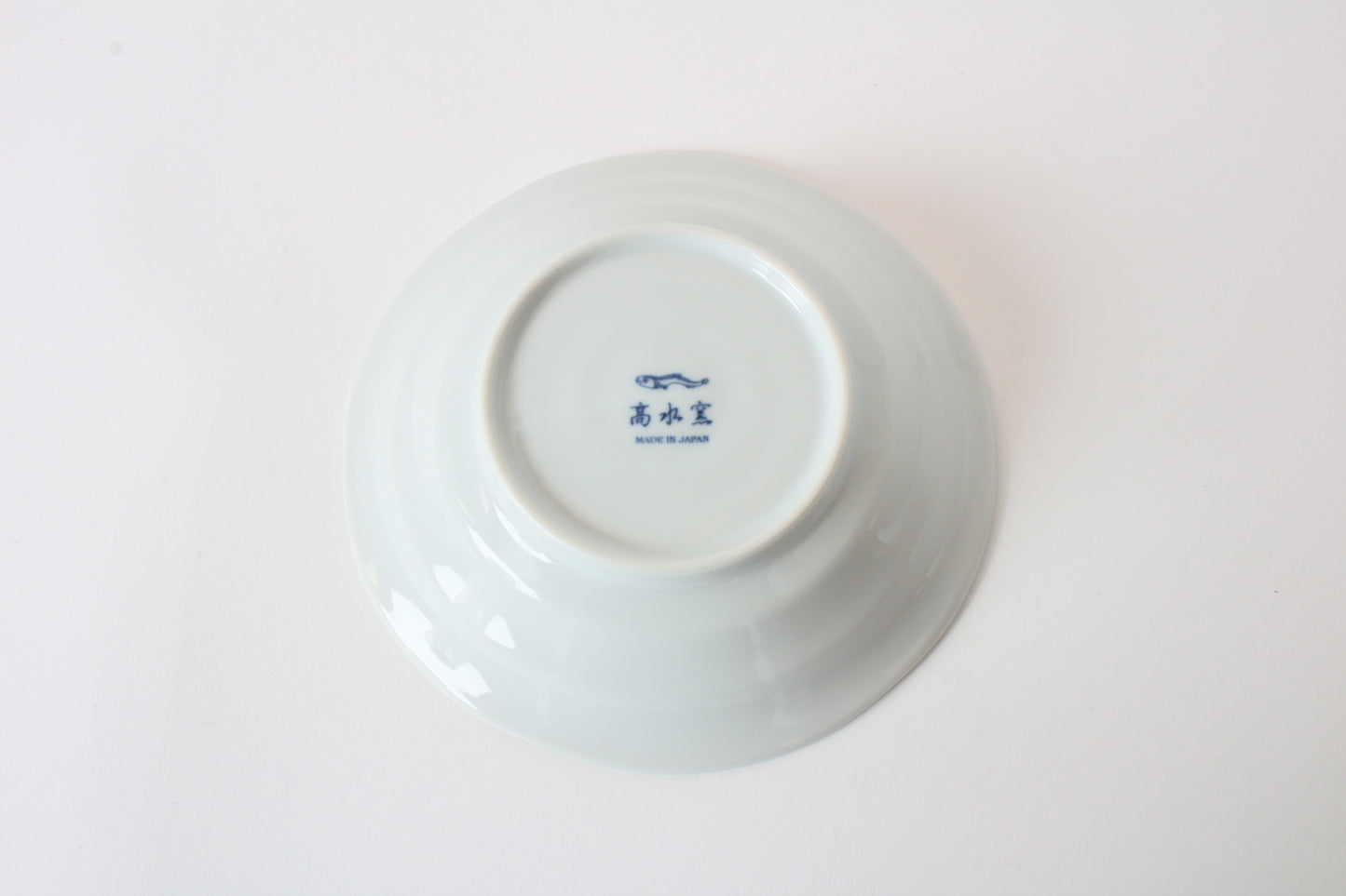 【2pcs set】Mino ware Japanese Ceramics Pair Round Plate 6.5in Japanese Cat with umbrella Tokusa pattern (set of two) made in Japan (Medium Deep)