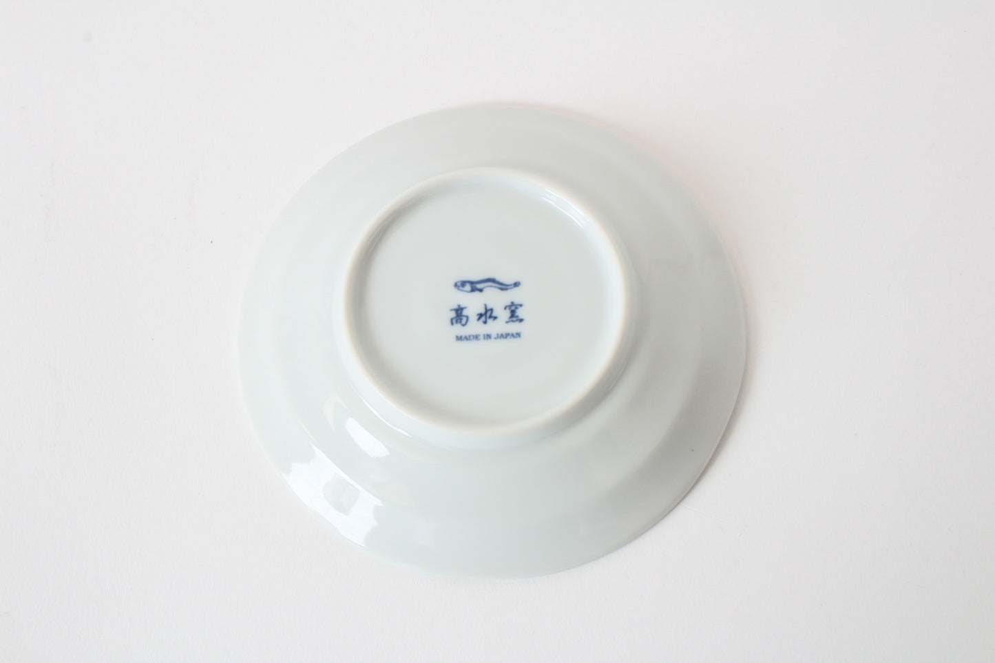 【2pcs set】Mino ware Japanese Ceramics Pair Round Plate 5.4in Japanese Cat with umbrella Tokusa pattern (set of two) made in Japan (Small Flat)